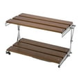 thumbnail image 2 of Youkk Sturdy And Durable Camping Rack - For Picnics Camping And Barbecues And X-shaped Connector Is Made Wood surface two floor, 2 of 6