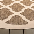 thumbnail image 3 of Safavieh Courtyard Amber Geometric Indoor/Outdoor Area Rug, Brown/Bone, 7'10" x 7'10" Round, 3 of 9