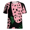thumbnail image 5 of Leopard Print Pattern T Shirts Basic T-Shirt Short Sleeve Ladies Tee Shirt Summer Graphic Clothing, 5 of 6