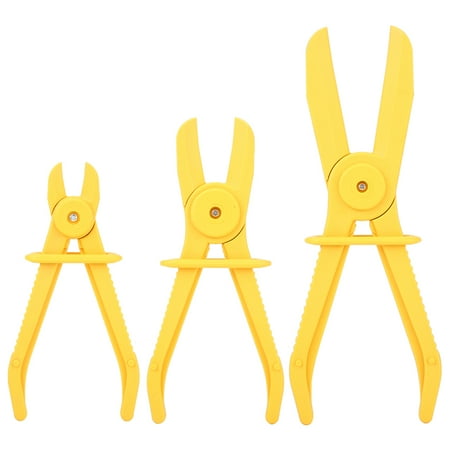 

Line Plier Line Hose Clamp Tool Hose Clamp Plier 3Pcs Plastic Flexible Hose Clamp Tool Set Brake Fuel Water Line Clamps Plier Kit Yellow