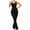 Black, variant on aidice Yoga Jumpsuits for Women Summer Round Neck Sleeveless Skinny Stretch Athletic Gym Pants Rompers