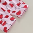 thumbnail image 7 of Bagilaanoe 3pcs Toddler Baby Girl Valentine's Day Clothes Long Sleeve Sweatshirt Tops + Leggings + Headband 6M 12M 18M 24M 3T Kids Pants Set, 7 of 7