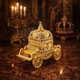 thumbnail image 2 of Golden Royal Coronation Coach Trinket Box Figurine, 2 of 7