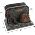 thumbnail image 3 of Servette Home Wood Napkin Holder for Tables Gone Fishing Fisherman Gifts 2.75 H inches, 3 of 5