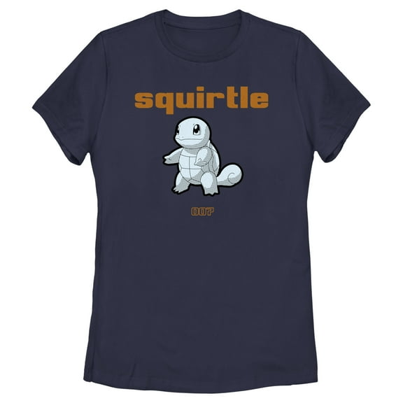 Women's Pokemon Comic Squirtle Graphic Tee Navy Blue 2X Large