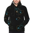thumbnail image 4 of Bingfone Game Time Men'S Drawstring Hoodie Long Sleeve Pocket Sweatshirts-Large, 4 of 9