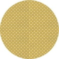 thumbnail image 1 of Ahgly Company Indoor Round Patterned Bold Yellow Area Rugs, 4' Round, 1 of 6