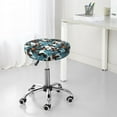 thumbnail image 7 of Lsque Lilies Flowers Round Bar chair cushion covers Velvet Fabric Premium Comfort Protects from Scratches and Stains for 14-17 Inch Chair- 13 inch, 7 of 7