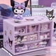 thumbnail image 2 of Sanrio-caja de almacenamiento multicapa con 6 compartimentos, cajón de mesa de dibujos animados, bonito Cinnamoroll, My Melody, estante de joyería, regalo creativo, 2 of 4