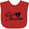 thumbnail image 3 of Inktastic Bestie Frenchie Boys or Girls Baby Bib, 3 of 4