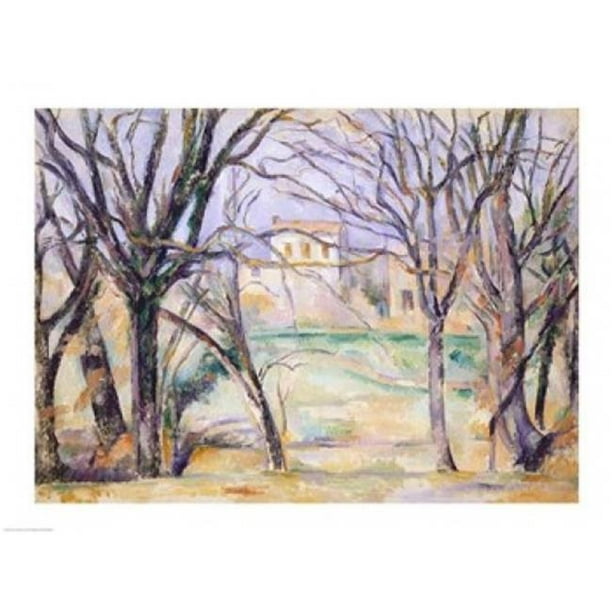 Affiche de 1885-86 sur Toile de Paul Cezanne - 36 x 24 Po - Grande
