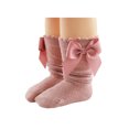 thumbnail image 4 of Gureui Kids Baby Girls Mesh Socks, Cotton Breathable Solid Color Mid-Calf Socks with Bowknot Decoration, 4 of 8