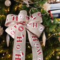 thumbnail image 3 of La cinta navideña es atractiva para imitar la resistencia al desgarro del embalaje de lino, el árbol de Navidad de malla decora el hogar, 3 of 5