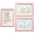 thumbnail image 2 of Jack Dempsey 488390 Stamped Embroidery Kit Beginner Samplers 6 in. x 8 in. 3-Pkg-Huggable Animals, 2 of 2