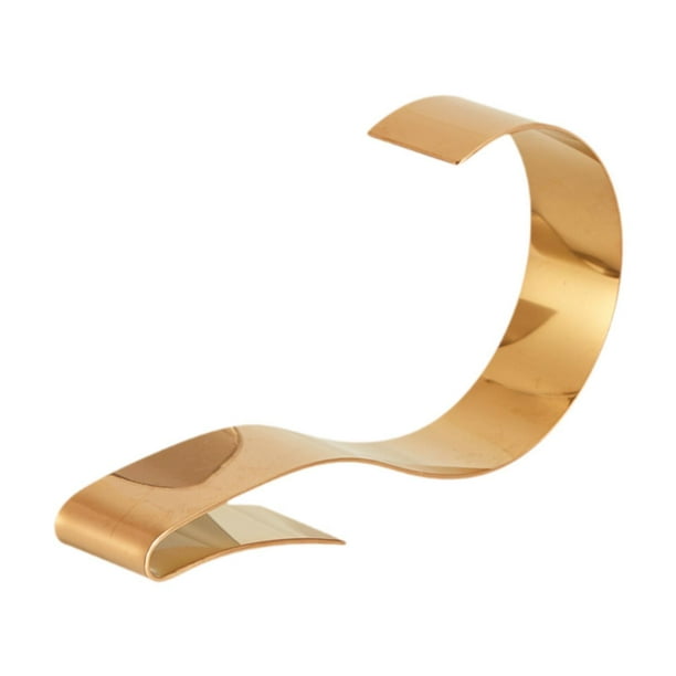Estante para guardar cinturones, soporte para cinturones, estuche ahorrador de espacio, organizador de cinturones de acero inoxidable Oro rosa