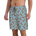 thumbnail image 2 of Rocae Funny Lobsters for Men's Beach Shorts Casual Elastic Waist Drawstring Summer Beach Shorts,S-3XL-3X-Large, 2 of 6