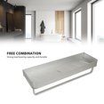 thumbnail image 3 of Shower Organizer, Aluminium Shower Caddy Versatile  for Laundry Room with Hooks,Without Hooks, 3 of 7