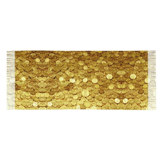 Womens Gold Coins Amazing Scarf Shawl Wraps Soft Warm Shawls