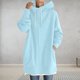 thumbnail image 4 of Puntoco Coat Sudadera con capucha para mujer Cremallera Manga larga Sudaderas Abrigo largo tops con bolsillos Liquidación Puntoco Puntoco-1, 4 of 7