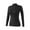 Black, variant on Wlynlyn Thermal Underwear Tops for Women Slim Fitted Turtleneck Soft Long Sleeve Lightweight Base Layer Shirts