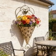 thumbnail image 4 of Panier Suspendu en Fer pour Fleurs, Jardinière Murale pour Plante d'Intérieur et d'Extérieur, 4 of 6