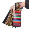 thumbnail image 1 of Women Leopard Faux Leather Key Chain Wristlet Cash Pocket Card Zip Wallet Clutch, 1 of 8