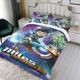 thumbnail image 3 of Miles From Tomorrowland Themed Bed Sheet Set Three Piece Set 53x79 In ches Comfortable And Skin Friendly Unique Design Creating A Star Studded Night Home Gifts For Family Friends fans, 3 of 6