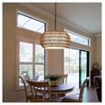 thumbnail image 4 of 18" Farmhouse Pendant Light, Woven Jute Rope Chandelier, Adjustable Height, E26 Socket, Boho Ceiling Light Fixture for Dining Room, Bedroom - Bulb Not Included, 4 of 6