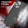 thumbnail image 5 of Case for iPhone 15 Pro,Decase Heavy Duty Armor Cover Drop Protection Shockproof Rugged Phone Shell,for iPhone 15 Pro - Black, 5 of 7