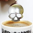 thumbnail image 5 of 304 Stainless Steel Skull Sugar Spoon Dessert Tea Coffee Stirring Spoon, 5 of 8