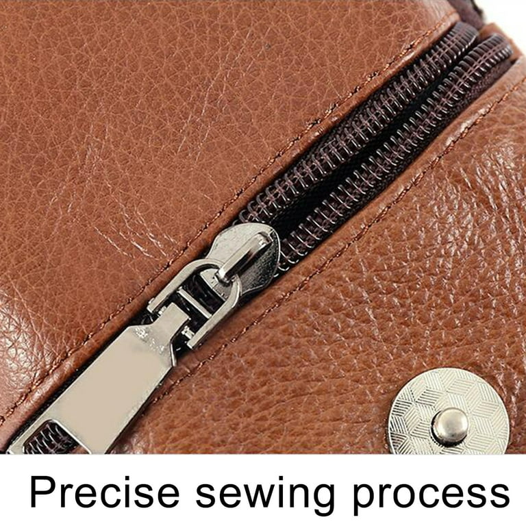 Manunclaims Small Leather Belt Bag Phone Wallet Purse for Men - Waist Bag Mobile Phone Card Holder Case Pouch Travel Messenger Pouch, Size: Double