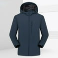 thumbnail image 3 of Men's Single-layer Outdoor Waterproof and Windproof Hooded Jacket with Pocket, 3 of 9