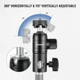 thumbnail image 6 of Neewer Light Stand Mount Adapter: Cold Shoe & 1/4" Screw Mini Ball Head, 22lb Load for Ring Light/Camera/Monitor, 6 of 8
