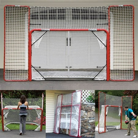 Hockey Folding Goal w Backstop & 4 Net Targets