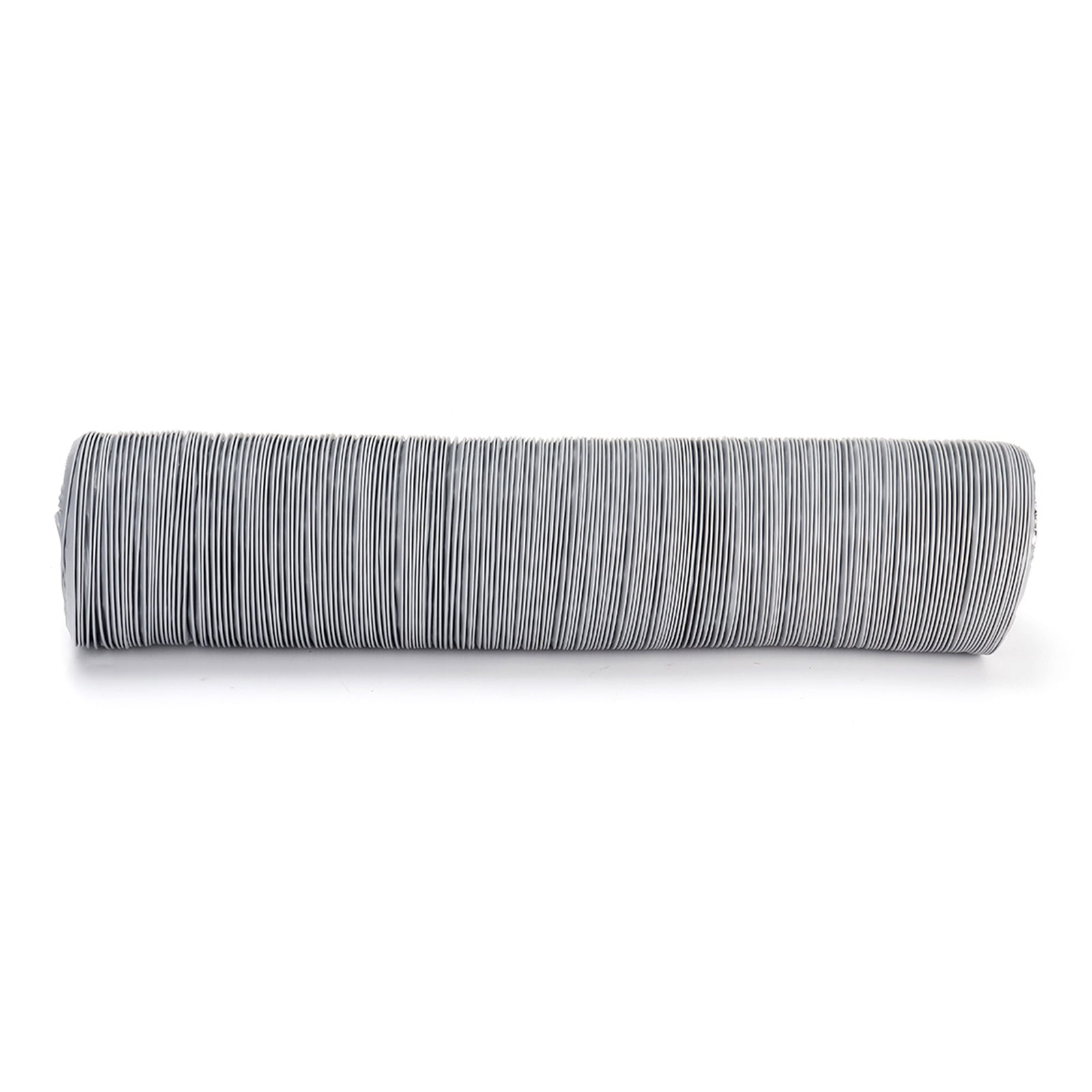Gray 4 Inch 10ft Dryer Vent Hose Flexible Insulated Air Ducting PVC Aluminum Foil for HVAC Ventilation