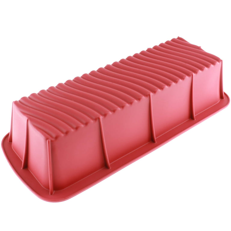 1pc Silicone Cake Mold, Red Cake Pan For Baking