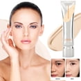 thumbnail image 6 of Long Lasting Full Coverage Liquid Foundation, Moisturizing Lightweight Foundation, Sweatproof & Transfer-Proof Face Makeup (White), 6 of 6