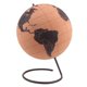 thumbnail image 1 of Cork Wood Rotating Globe Maps Home Office Decoration World Map Geography Map Globes, 1 of 4
