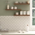thumbnail image 7 of Ballucci 24" Floating Shelves for Wall, 3-Pack with Invisible Brackets, 6" Deep, Rustic Brown, 7 of 7