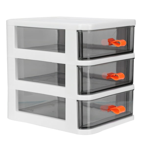 1pc Multilayer Cajas de almacenamiento Caja de almacenamiento de escritorio Organizador de escritorio Blanco