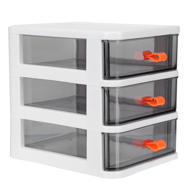 1pc Multilayer Cajas de almacenamiento Caja de almacenamiento de escritorio Organizador de escritorio Blanco