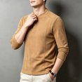 thumbnail image 5 of Chbgutlmr Undershirts for Men Long Sleeve Notch Neck Quarter Button T-Shirts Casual Fall Comfy Plain Shirts, 5 of 5