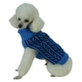 thumbnail image 3 of Pet Life ® 'Harmonious' Dual Color Weaved Heavy Cable Knitted Fashion Designer Dog Sweater, 3 of 3