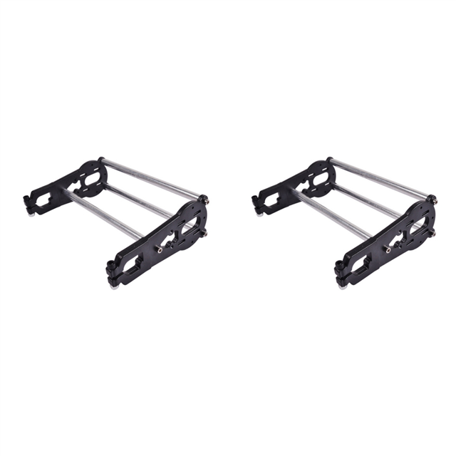 2X Support Moteur pour Planche à Roulettes de Montagne Camion Support Moteur Réglable pour Planche Tout-Terrain Électrique, 2 * Support Moteur Planche à Roulettes, Noir