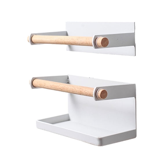CHUANK 2 Pcs/ensemble Support de Rangement en Bois de Fer Nordique pour Parapluie Mural
