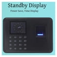 thumbnail image 2 of Fingerprint Time Attendance Machine Biometric Recorder Fingerprint Time Clock for Employees Business, 2 of 7