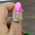 thumbnail image 5 of Natural Golden Rutile Quartz 925 Sterling Silver Handmade Statement Ring Birthday Gift Jewelry, 5 of 5
