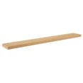 thumbnail image 4 of 75" Natural Light Brown Wooden Floating Shelf, 4 of 4