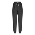 thumbnail image 4 of SRZYMJ Casual Corduroy Jogger Pants for Women Loose Elastic Waist Stretch Comfy Business Lounge Trousers with Pockets, 4 of 7