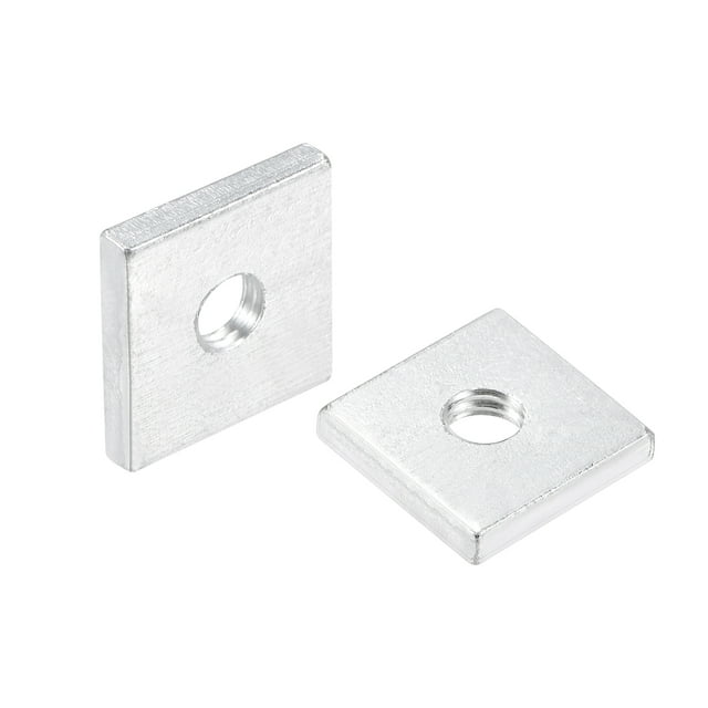 Unique Bargains Écrous Carrés, M4x12mmx2mm Assortiment de Fils Métriques Plaqués Zinc, Kit 200 Pcs